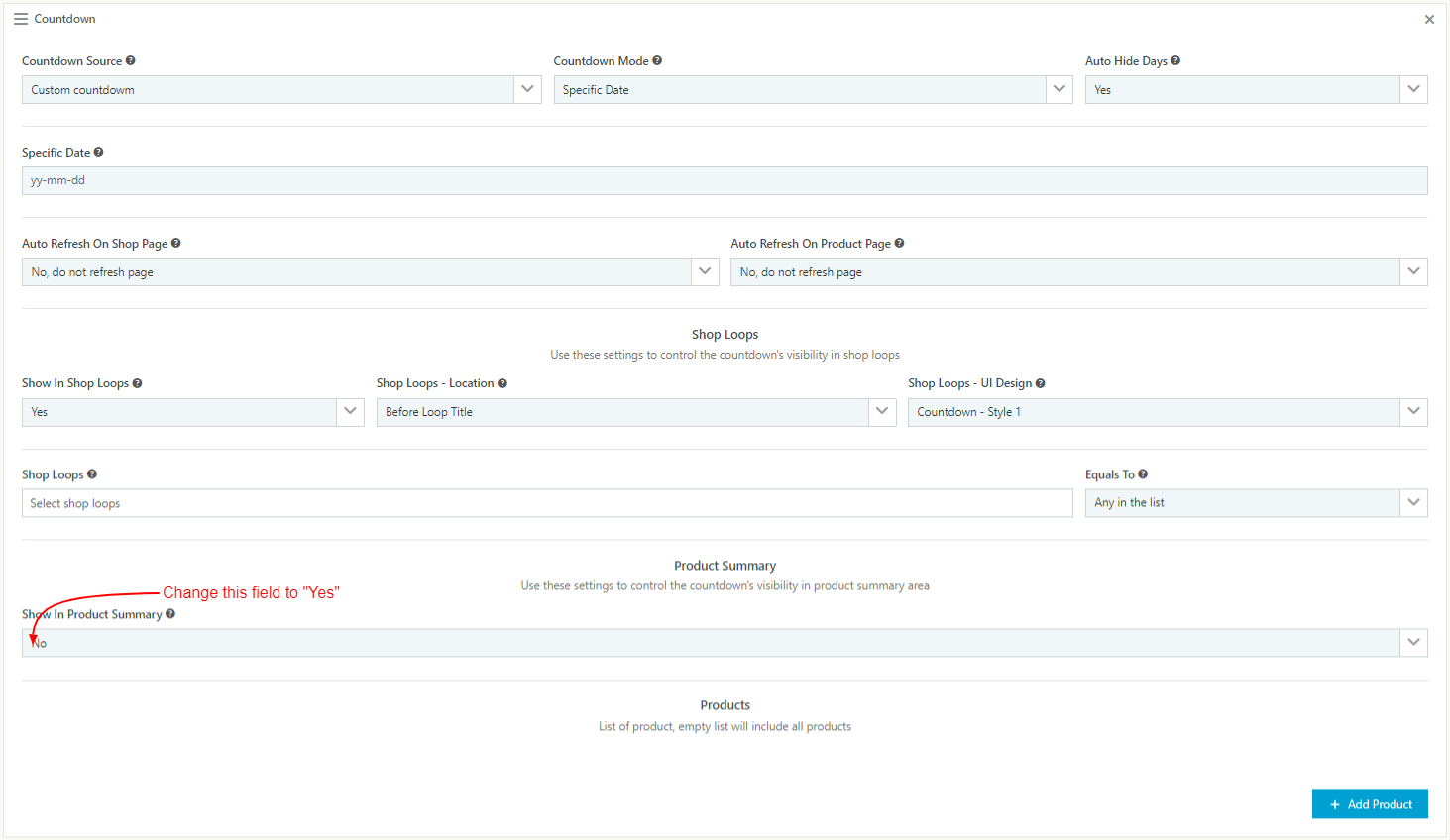 WooCommerce Catalog Mode - Pricing, Enquiry Forms & Promotions - Countdown Timer