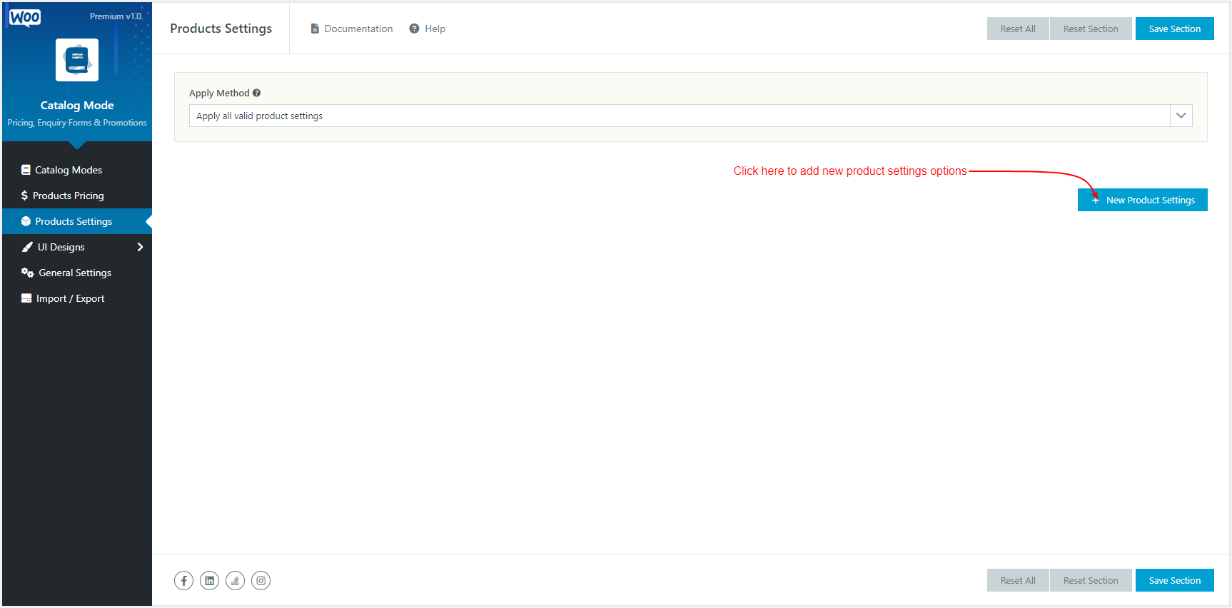 WooCommerce Catalog Mode - Pricing, Enquiry Forms & Promotions - Products Settings