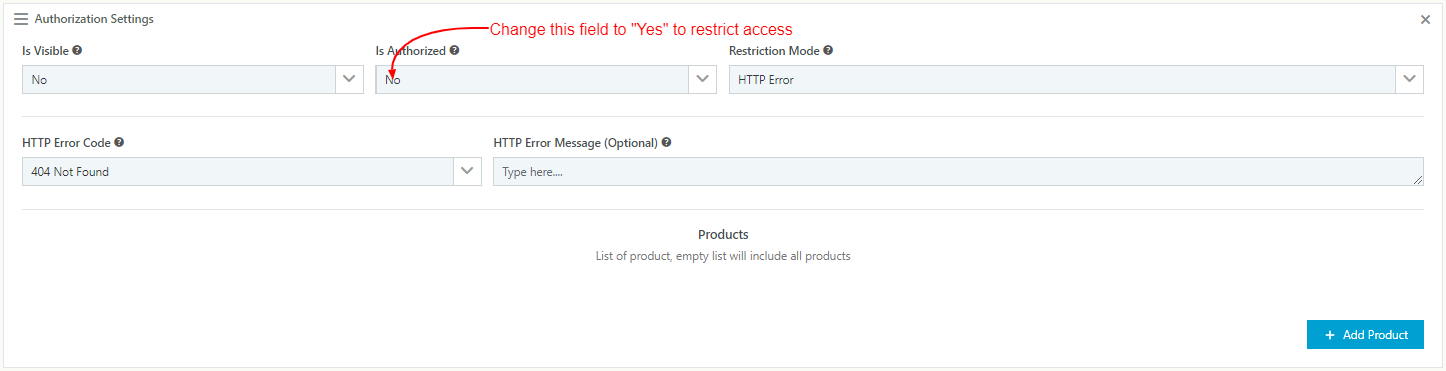 WooCommerce Catalog Mode - Pricing, Enquiry Forms & Promotions - Authorization Settings
