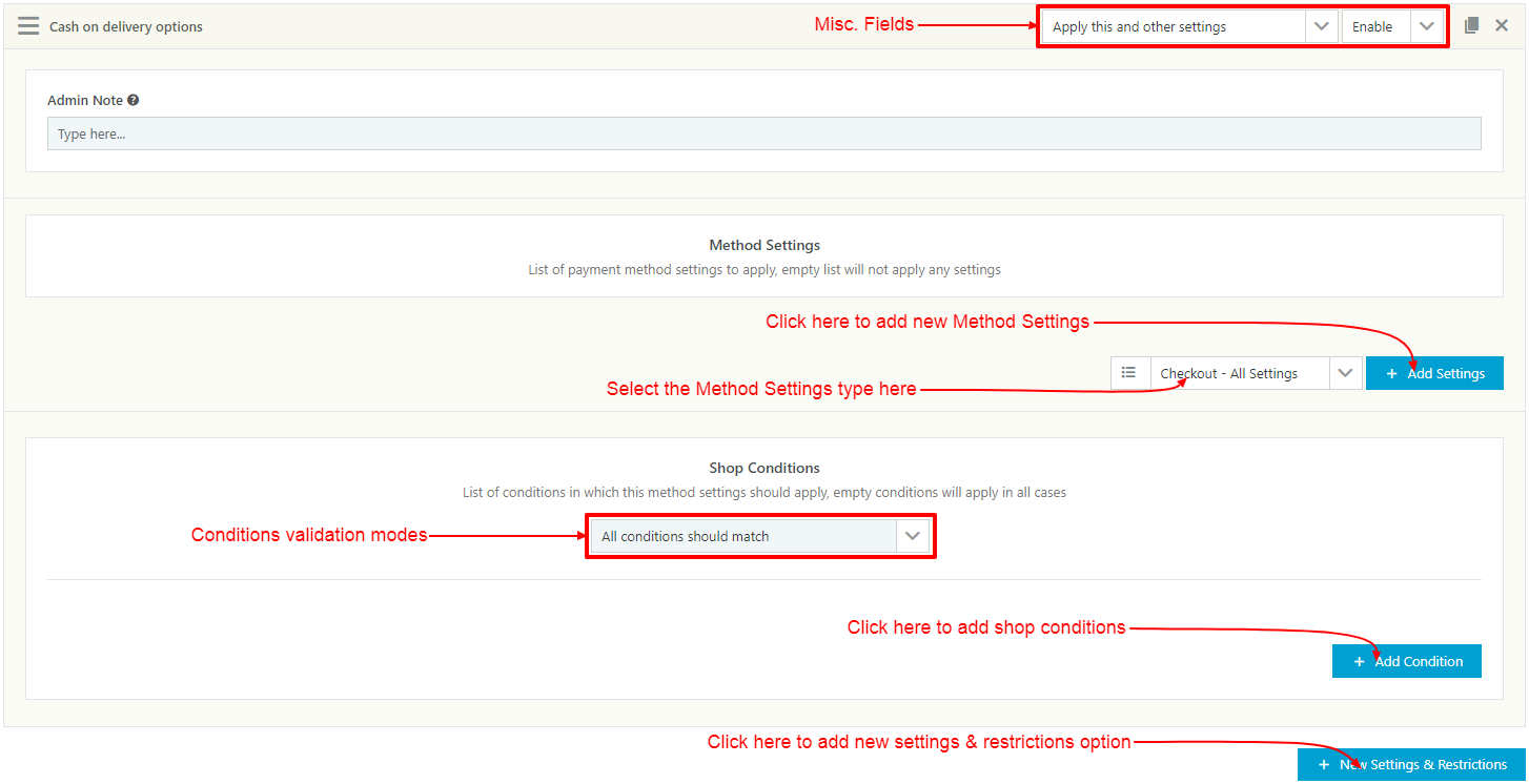 WooCommerce Partial COD - Payment Gateway Restrictions & Fees - New Settings & Restrictions