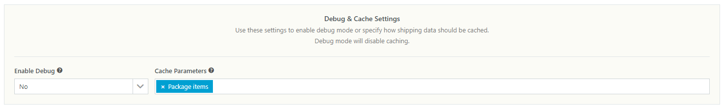 WooCommerce Table Rate Shipping - Cache Settings