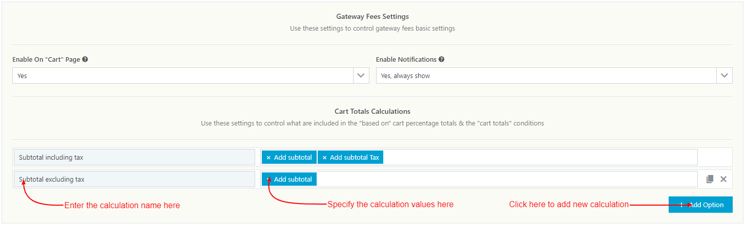 WooCommerce Partial COD - Payment Gateway Restrictions & Fees - Gateway Fees Settings