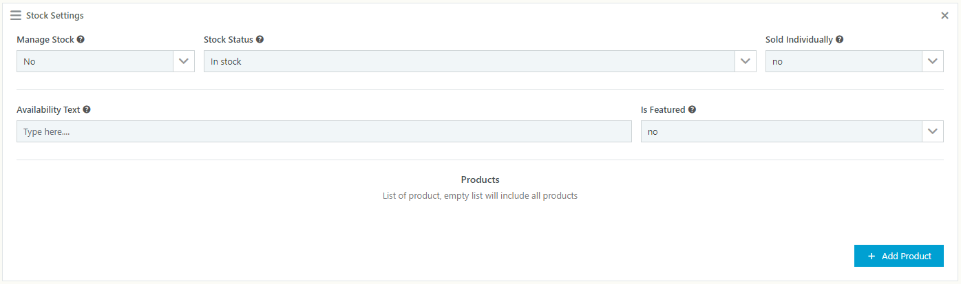 WooCommerce Catalog Mode - Pricing, Enquiry Forms & Promotions - Stock Settings