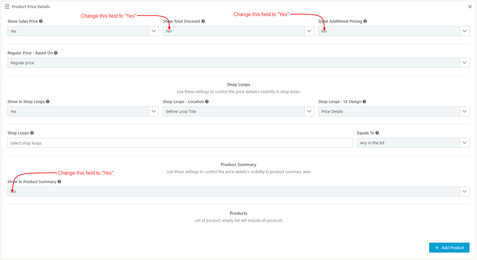 WooCommerce Catalog Mode - Pricing, Enquiry Forms & Promotions - Product Price Details