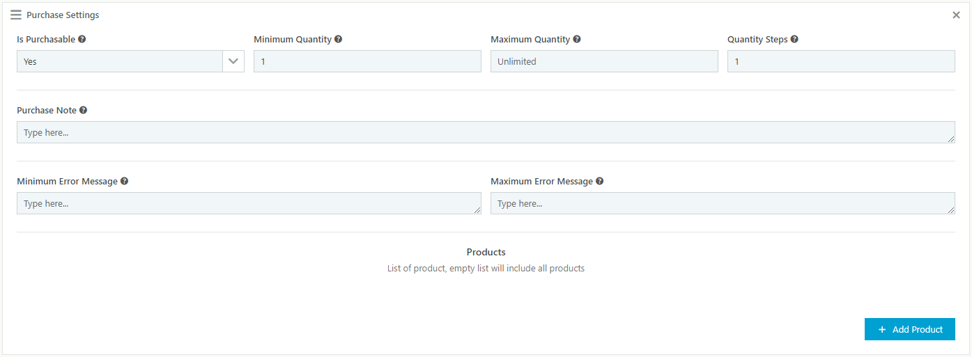 WooCommerce Catalog Mode - Pricing, Enquiry Forms & Promotions - Purchase Settings