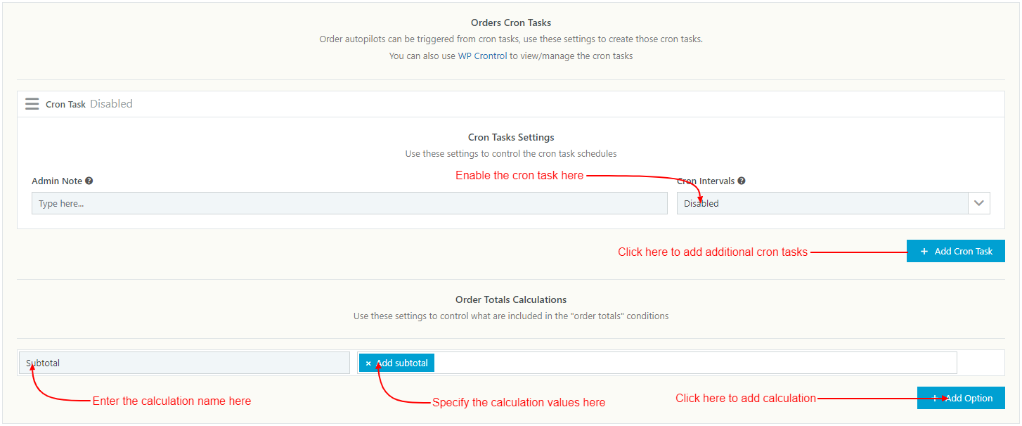 WooCommerce Partial COD - Payment Gateway Restrictions & Fees - Order Cron Tasks Settings
