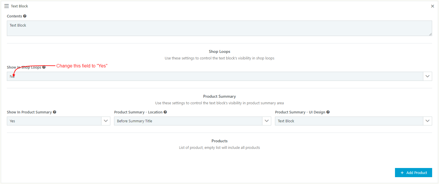 WooCommerce Catalog Mode - Pricing, Enquiry Forms & Promotions - Text Block