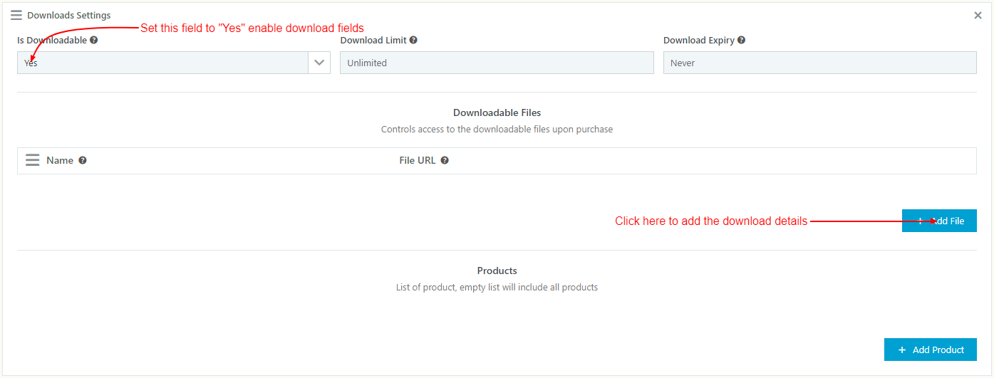 WooCommerce Catalog Mode - Pricing, Enquiry Forms & Promotions - Downloads Settings
