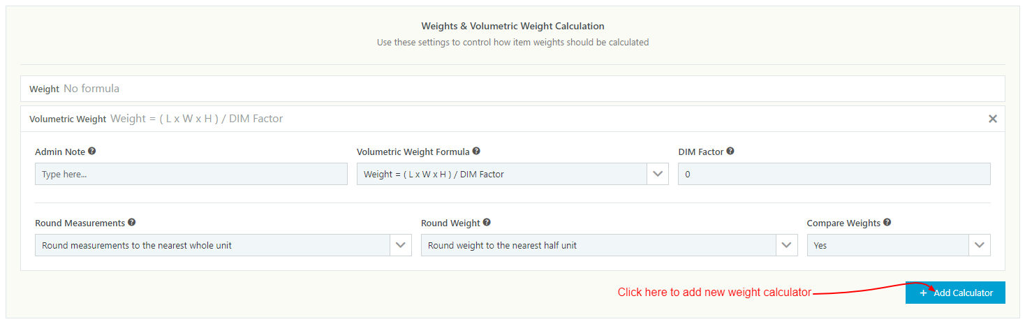 WooCommerce Table Rate Shipping - Dimensional Weight Calculator