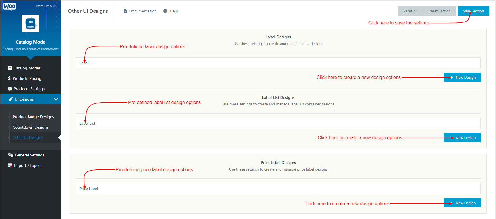 WooCommerce Catalog Mode - Pricing, Enquiry Forms & Promotions - Other UI Designs
