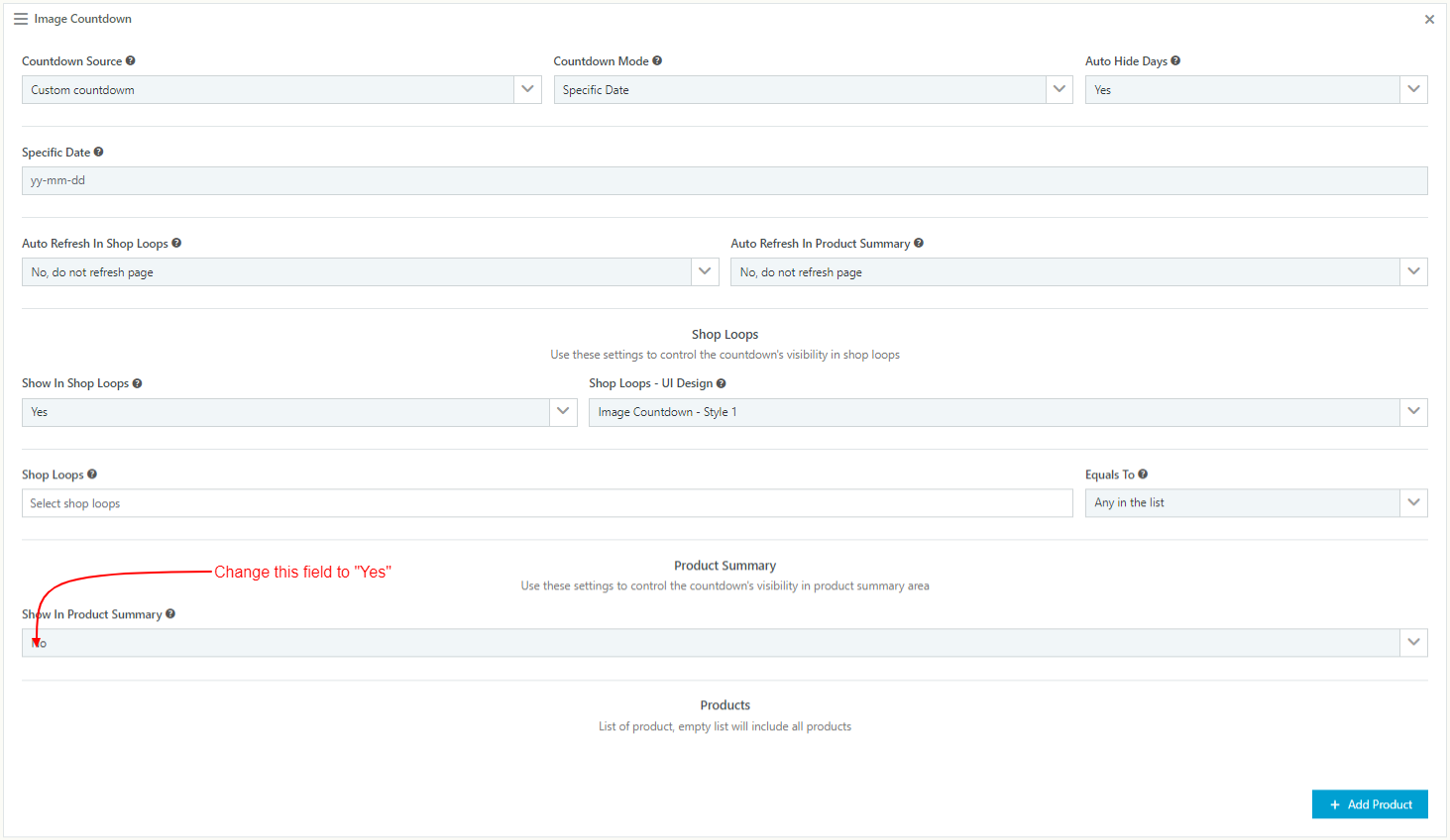 WooCommerce Catalog Mode - Pricing, Enquiry Forms & Promotions - Image Countdown Timer