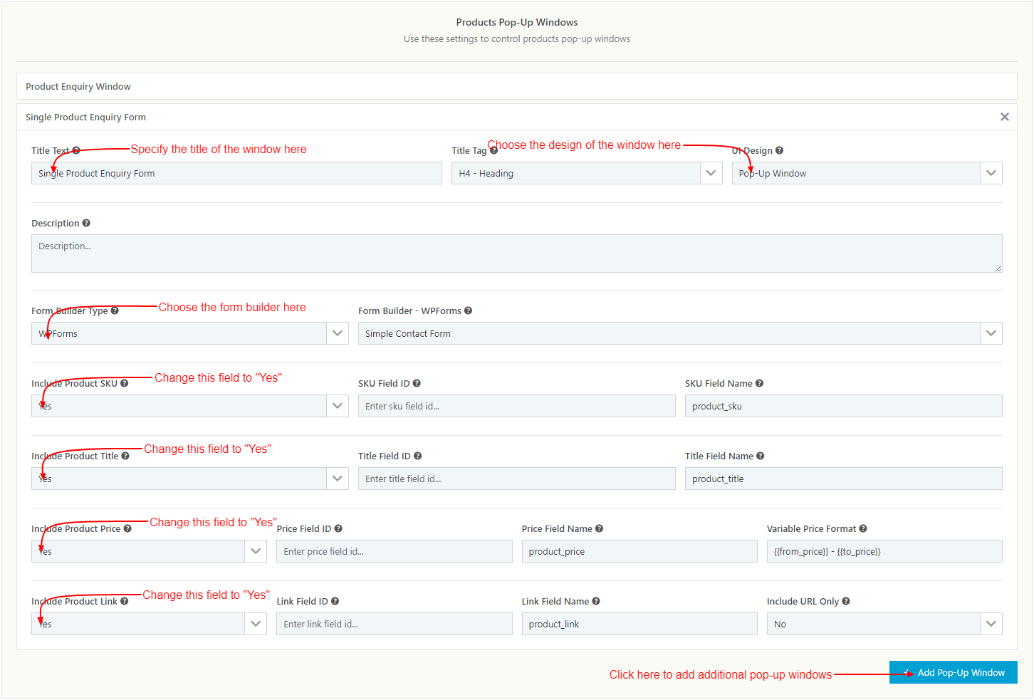 WooCommerce Catalog Mode - Pricing, Enquiry Forms & Promotions - Products Pop-Up Window