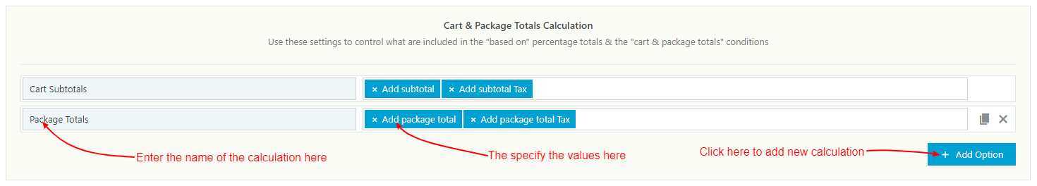 WooCommerce Table Rate Shipping - Cart & Package Totals Calculation